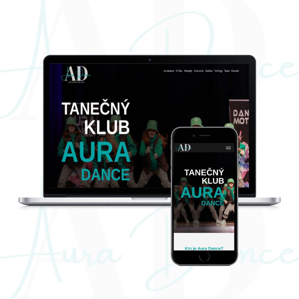 Ukážka realizácie Auradance.sk od Finestudio